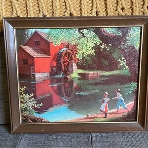 Paul Detfelsen 1968 Vintage Art framed